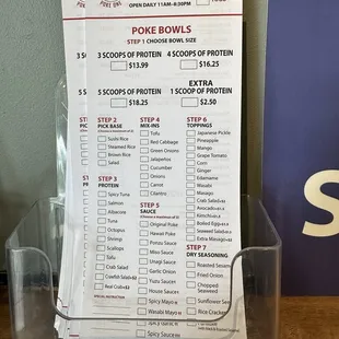 Many options for you to choose from