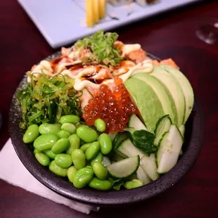 Fire Salmon Poke Bowl