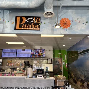 the interior of the restaurant