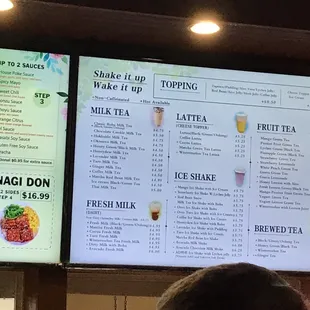 drinks menu