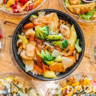 Poke plus and teriyaki