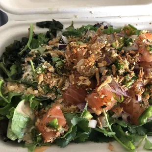 Salmon regular poke bowl