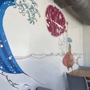 Inside of the restaurant