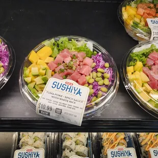 HEB Local Sushi counter poke bowl for price value comparison)
