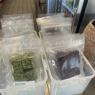 Rice krispies (the green one is matcha, and I forgot the other flavor!)