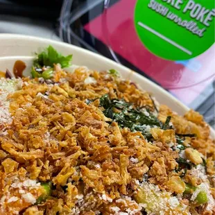 Salmon/Tuna Poke Bowl