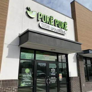 the front of the store