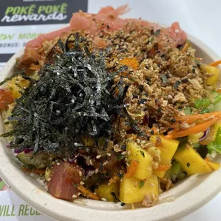 a bowl of food