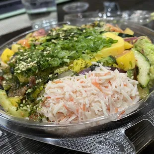 a bowl of food