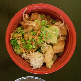 Seared Albacore, Yellowtail, Salmon with a huge mix