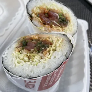 Poke Burrito.... I can&apos;t even describe how good this was