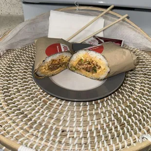 Inside of my Poke Burrito