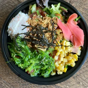 Custom poke bowl