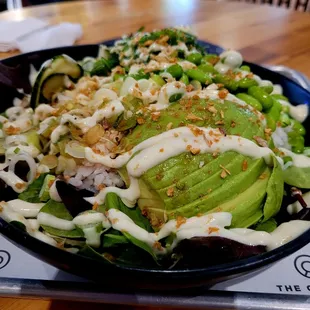 Vegan bowl, called WaxOff. Surprisingly good,.