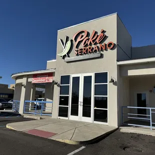 the front of the restaurant