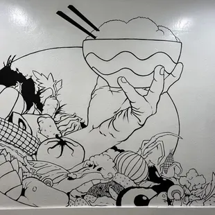 Mural in the hallway