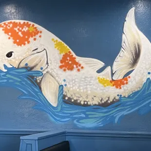 Mural on small dining room