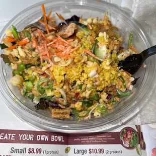 Large build your own bowl