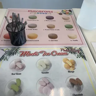 Dessert options