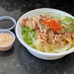 Hawaiian poke bowl