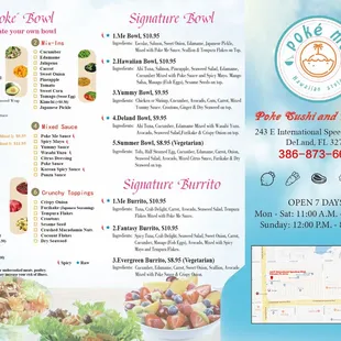 New menu