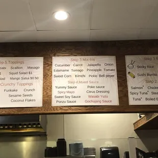 Poke menu