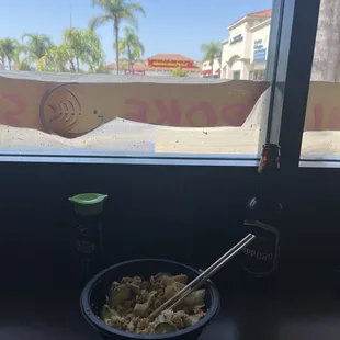 Tuna and Salmon poke bowl