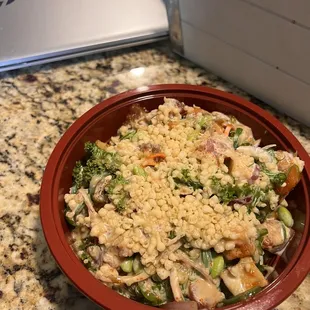 This is the Build Your Own Bowl with 3 Proteins