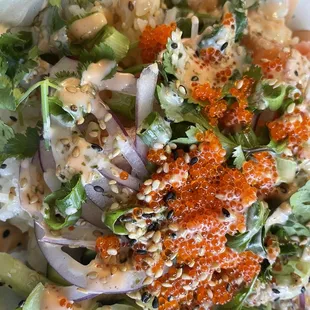 Medium Bowl with 3 Proteins. Urban salad base