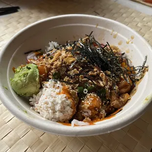 This is a current Extra Large bowl with about 2/3 of what used to be and Extra Large bowl.