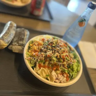 Medium, 3 Proteins Bowl and spam musubis