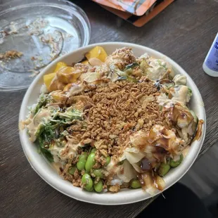 Photo isn&apos;t great but I added pretty much every topping you can get.