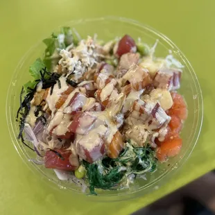 a bowl of poke waikiki