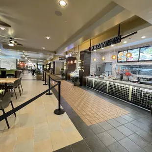 the inside of a restaurant