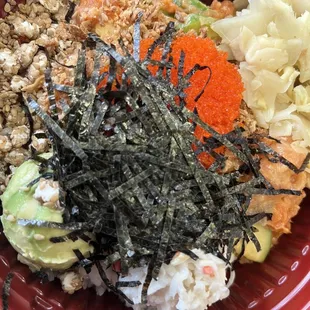 Regular bowl (salmon, spicy tuna &amp; Albacore)