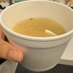 Miso soup! Delicious!