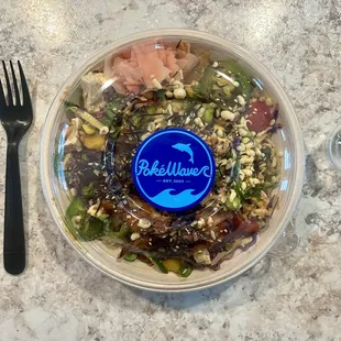 Build Your Own Bowl: brown rice, eel &amp; tofu, custom mix-ins