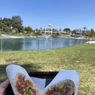 burritos and wraps, outside
