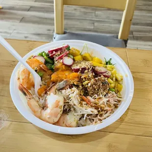 a plate of food on a table