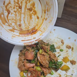 too much salty poke sauce.