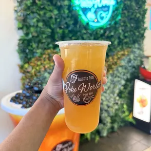 16 oz. Passion Fruit Green Tea