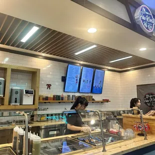 interior, sushi and sashimi