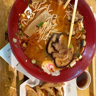 The Tonkatsu ramen! My first experience at Poke World didn't disappoint! Excellent food!!