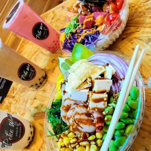 Bubble Tea and Poke Bowls