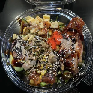 Build your own Poke Bowl with 4 Proteins