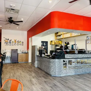 the interior of a restaurant