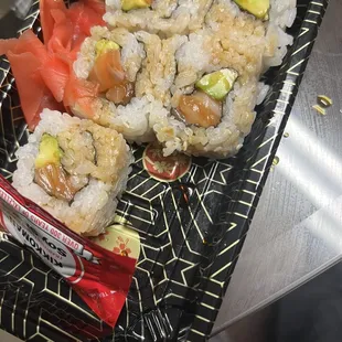 sushi, sushi and sashimi, food, sashimi