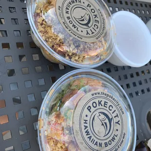 Our poke bowls