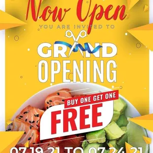 the new open sign