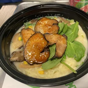 Tonkotsu ramen.  Not worth it.  It was very bland and the meat was dry.  Skip this one.